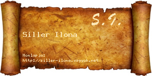 Siller Ilona névjegykártya