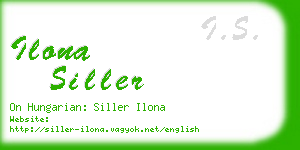 ilona siller business card